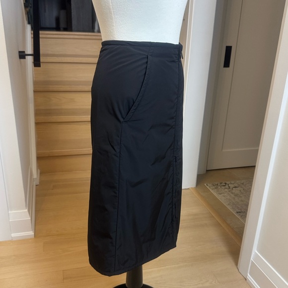 COS Black Quilted Padded Pencil Skirt Front Zipper Size 2 - Picture 2 of 9